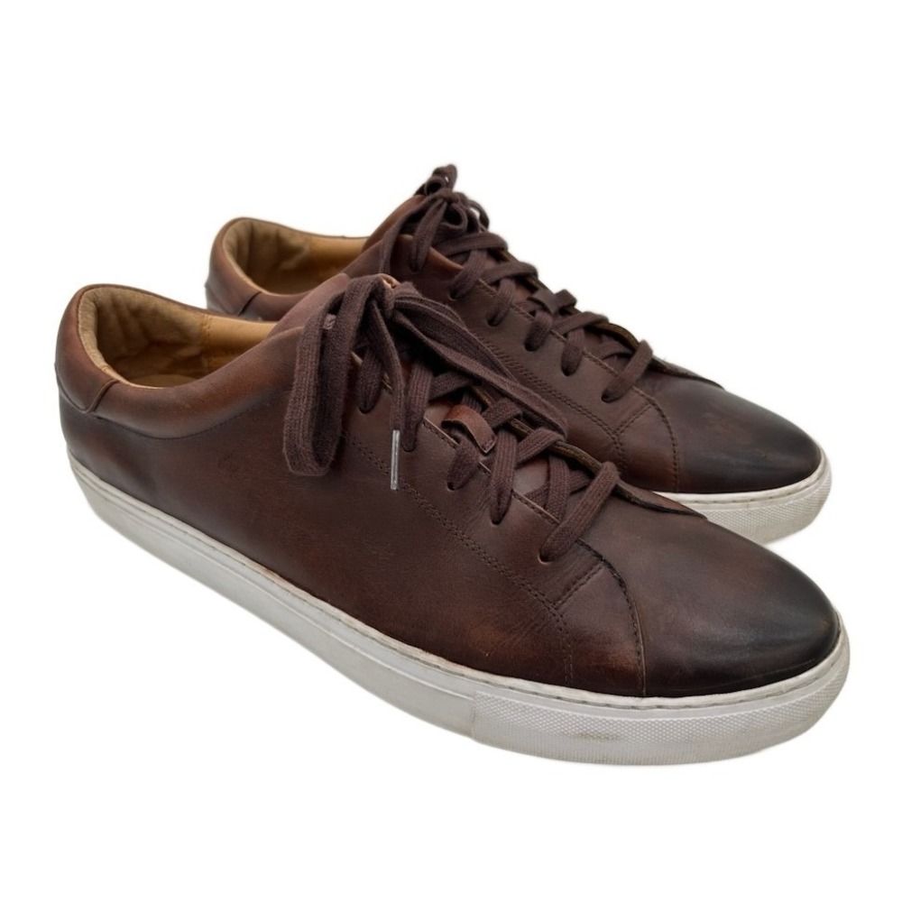 Polo Ralph Lauren Men's Size 14D Jermain II Leather Shoes Sneakers Brown Loafers